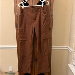 Duluth Trading Co. Dry on the Fly Bootcut Pants Brown Women's Size 8 EUC